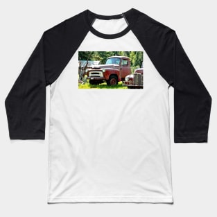 Old Red Truck Baseball T-Shirt